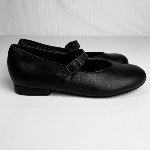 Elegance Co. Low Heel Mary Jane Black Character Dance Shoe Women's 6 - Picture 3 of 7